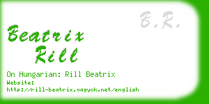 beatrix rill business card